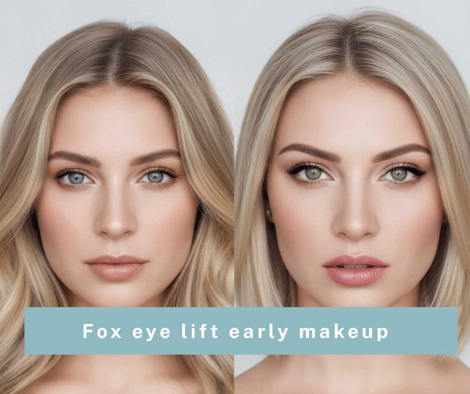 Fox eye lift early makeup